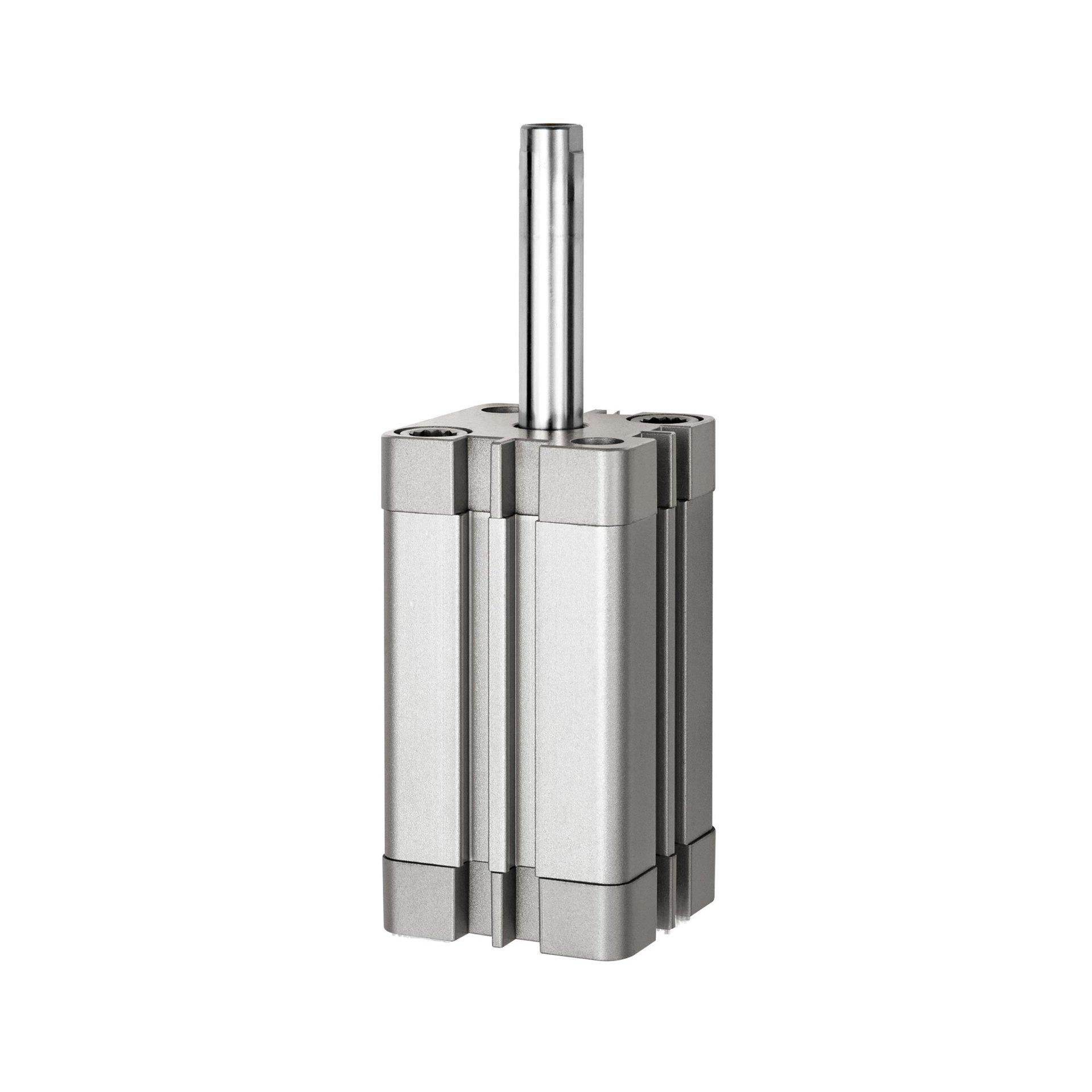 RIEGLER Kompaktzylinder , einfachwirkend, IG, ausgefahren , Ø25, Hub5, M5, ISO21287 Produktbild img1 L