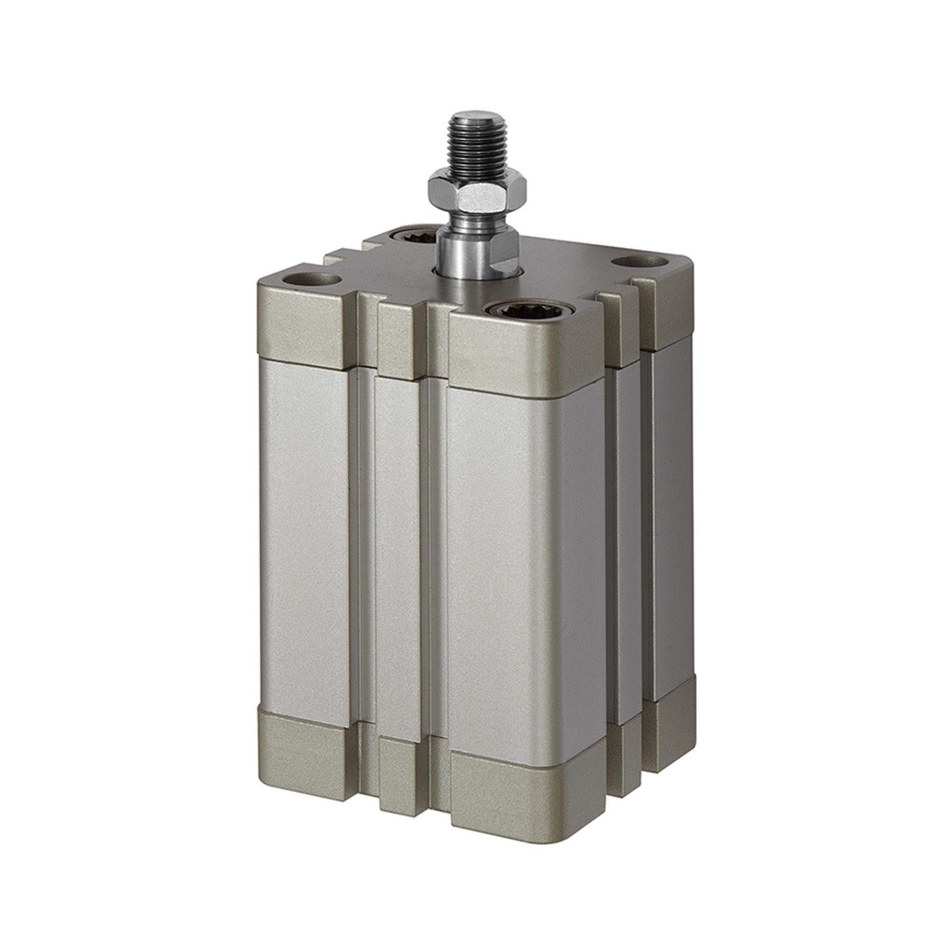 RIEGLER Kompaktzylinder , einfachwirkend , AG, eingefahren , Ø50, Hub15, G1/8, ISO21287 Produktbild img1 L