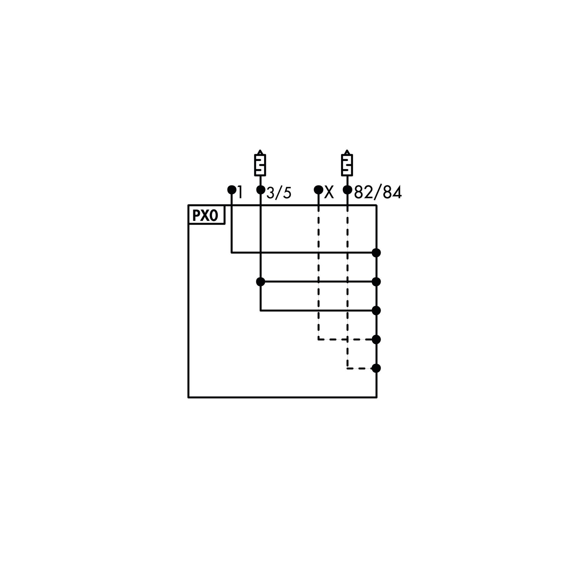 RIEGLER Luft-Anschluss EB 80, Ø 10, getr. Abluft 2x Ø 8, ext. Steuerluft Produktbild img2 L