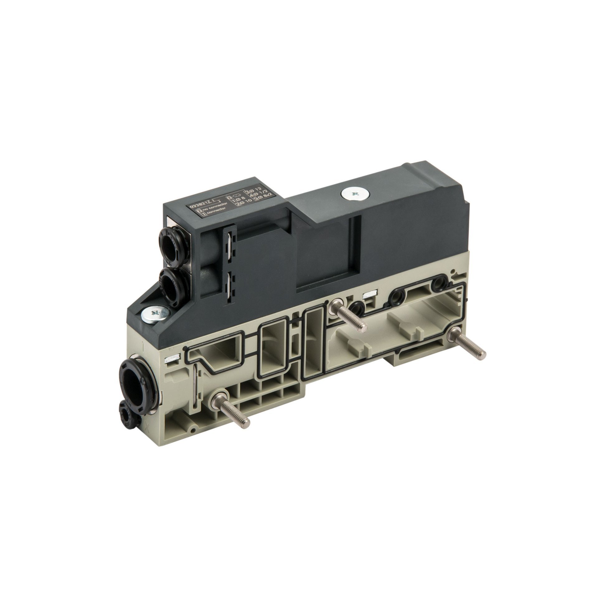RIEGLER Luft-Anschluss EB 80, Ø 10, getr. Abluft 2x Ø 8, ext. Steuerluft Produktbild img1 L
