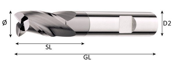 VHM-Bohrnutenfräser Black-Multi Durchmesser:2,00 Produktbild img1 L