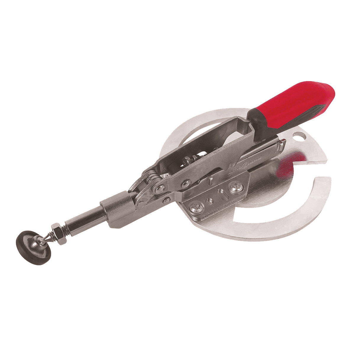 Schweisskraft Waagrechtspanner mit runder Adapterplatte, offen Länge 253 mm, Spannbereich 0 - 35 mm Produktbild img1 L