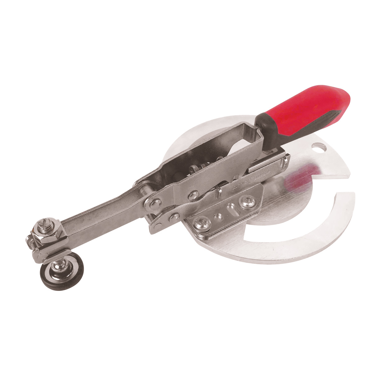 Schweisskraft Senkrechtspanner mit runder Adapterplatte, offen Länge 244 mm, Spannbereich 0 - 40 mm Produktbild img1 L