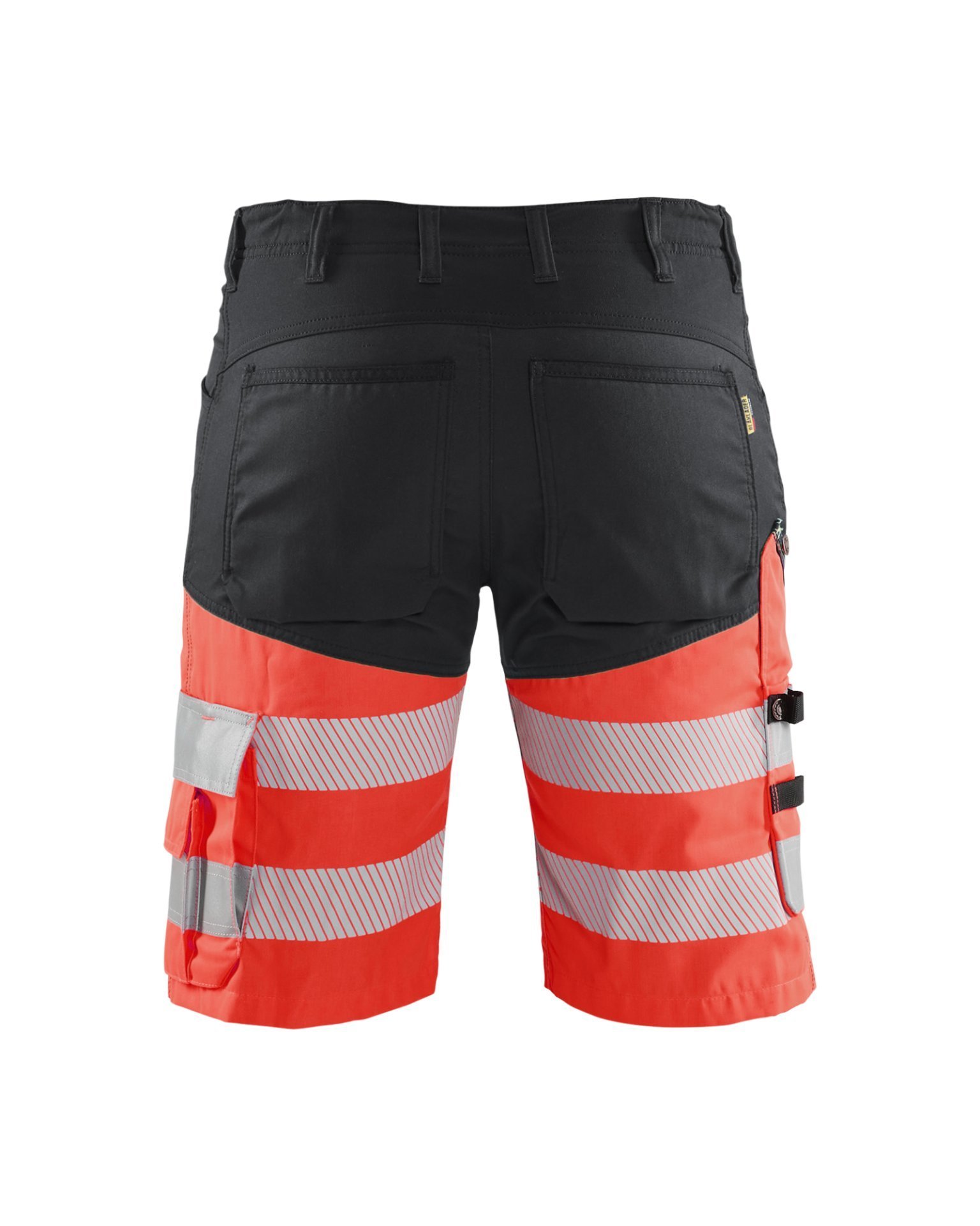 High Vis Shorts mit Stretch Schwarz/High Vis Rot C50 Produktbild img2 L