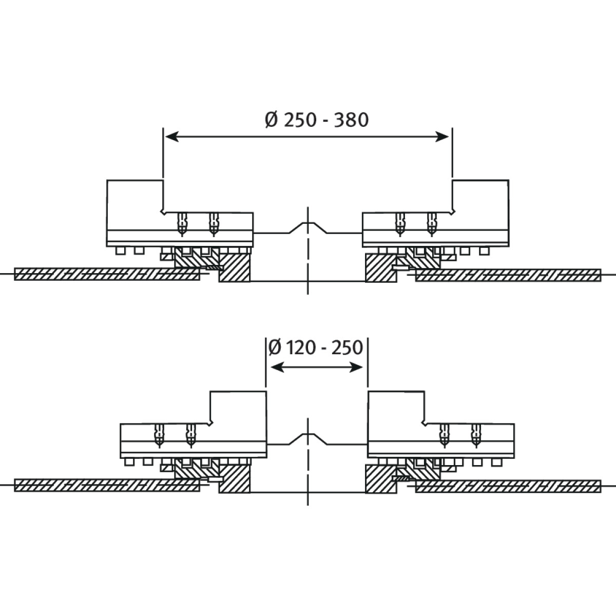 Schweisskraft Dreibackenfutter Spannkapazität 240 kg Produktbild img4 L