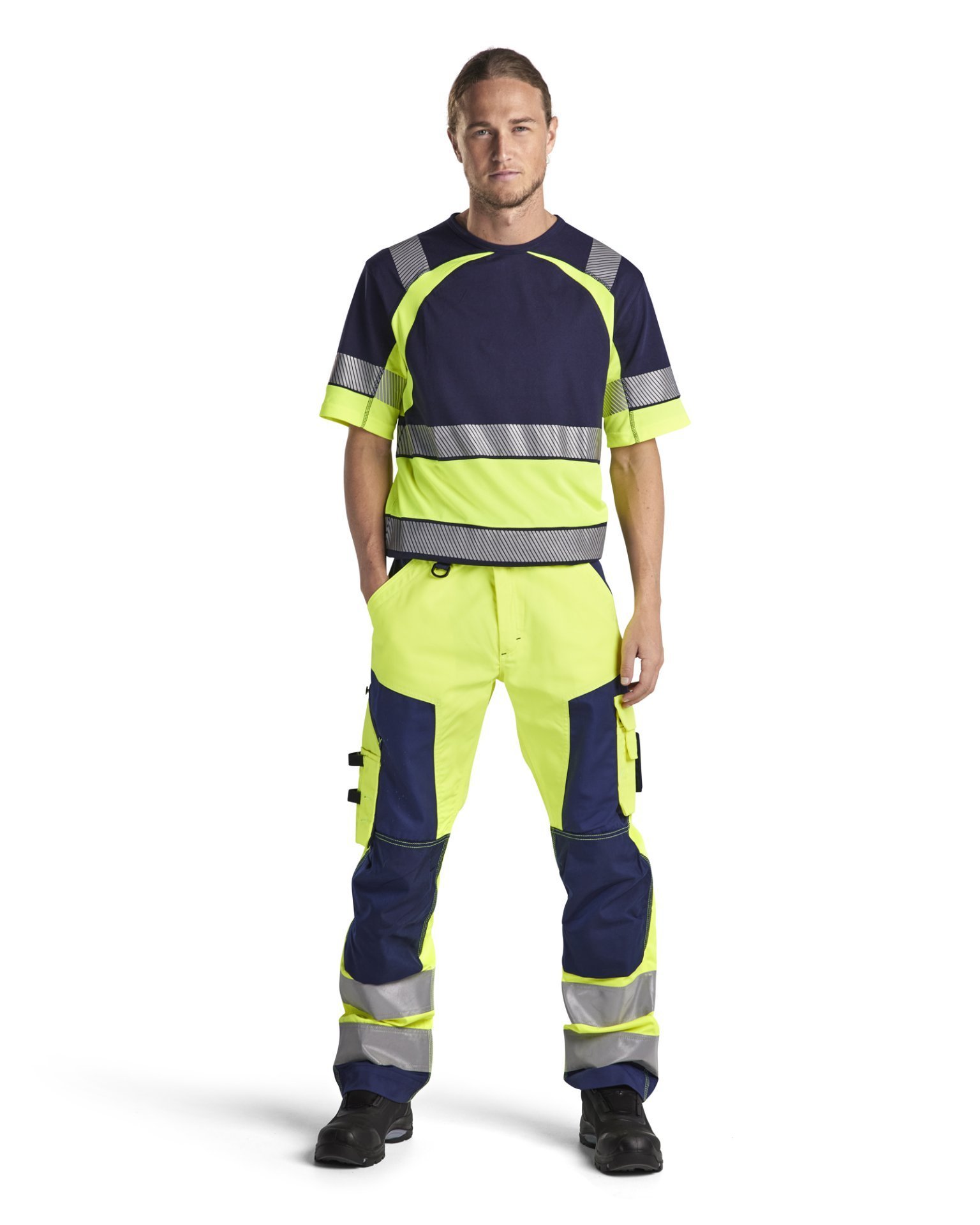 Blakläder High Vis Arbeitshose ohne Nageltaschen Produktbild img3 L