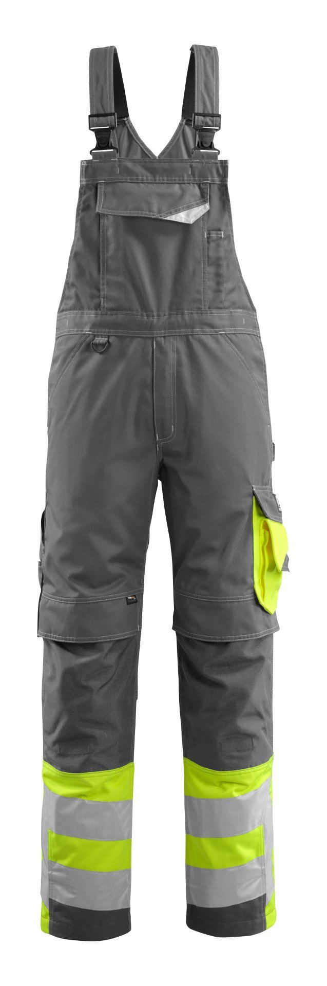 MASCOT® Sunderland Latzhose Größe 76C48, dunkelanthrazit/hi-vis gelb Produktbild img1 L
