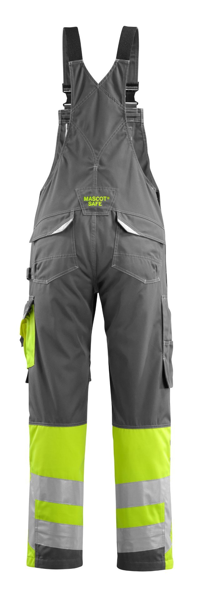 MASCOT® Sunderland Latzhose Größe 76C48, dunkelanthrazit/hi-vis gelb Produktbild img3 L
