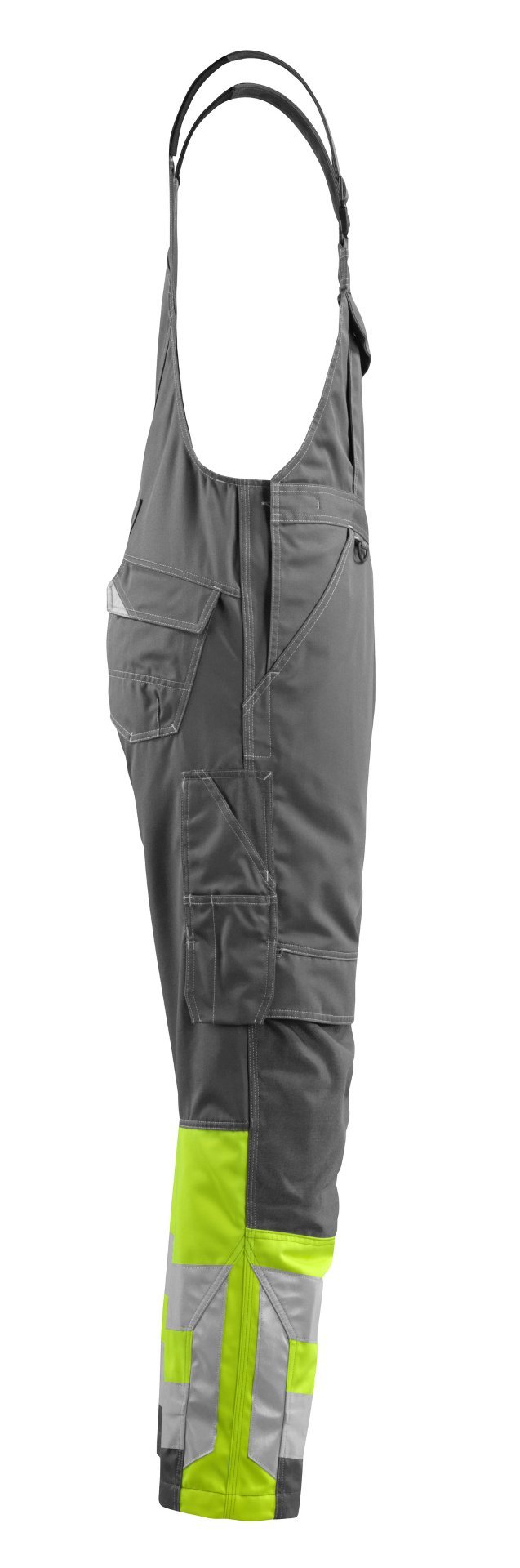 MASCOT® Sunderland Latzhose Größe 76C48, dunkelanthrazit/hi-vis gelb Produktbild img4 L