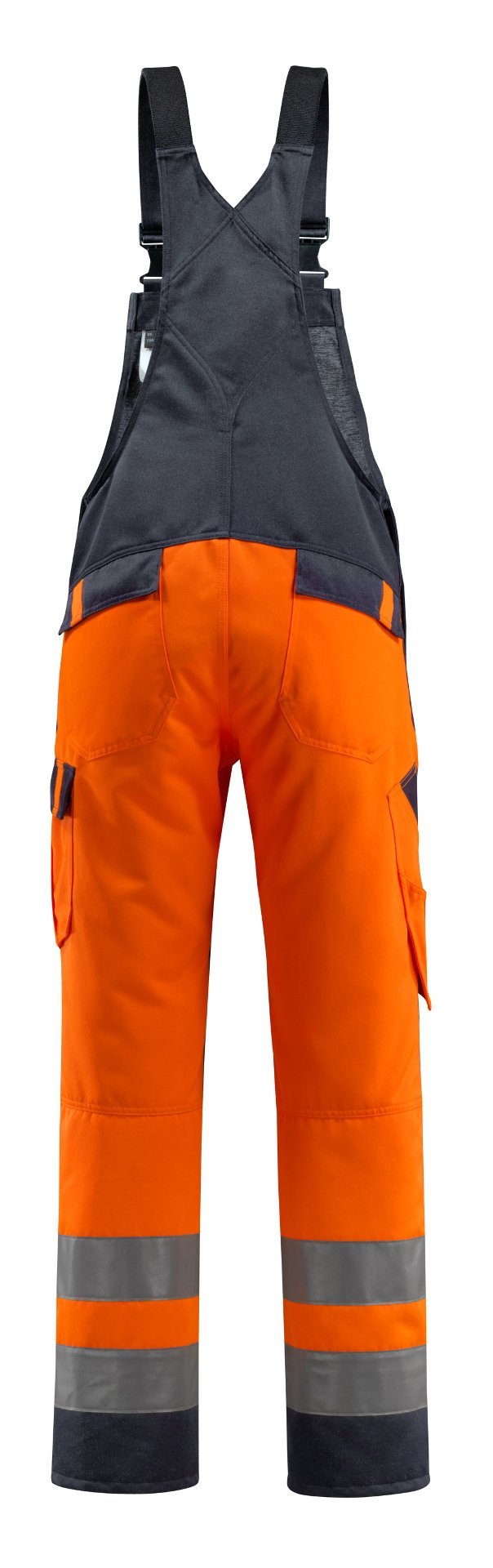 MASCOT® Gosford Latzhose Größe 76C52, hi-vis orange/schwarzblau Produktbild img3 L
