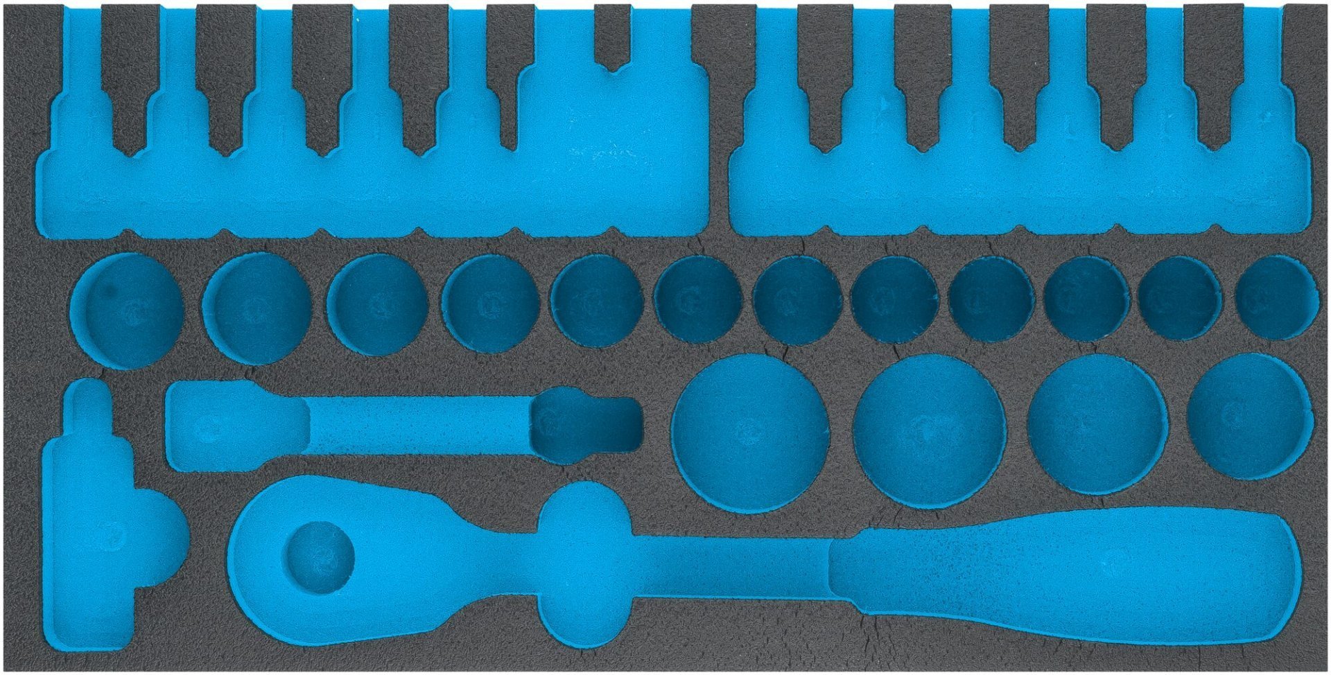 HAZET 2-Komponenten Weichschaumeinlage 163-272L ∙ L x B: 342 mm x 172 mm Produktbild img1 L
