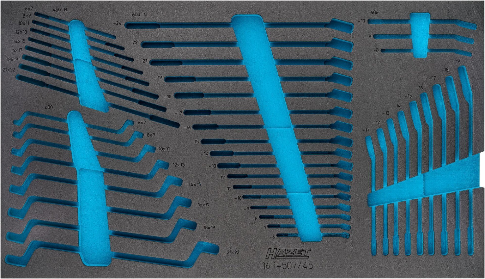 HAZET 2-Komponenten Weichschaumeinlage 163-507L ∙ L x B: 691 mm x 392 mm Produktbild img1 L