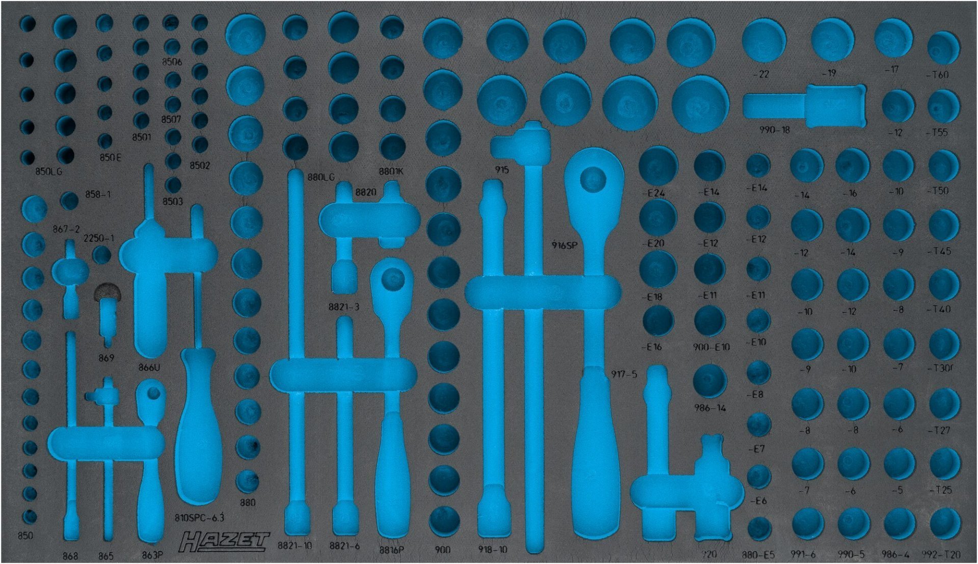 2-Komponenten Weichschaumeinlage 163-549L ∙ L x B: 691 mm x 392 mm Produktbild img1 L