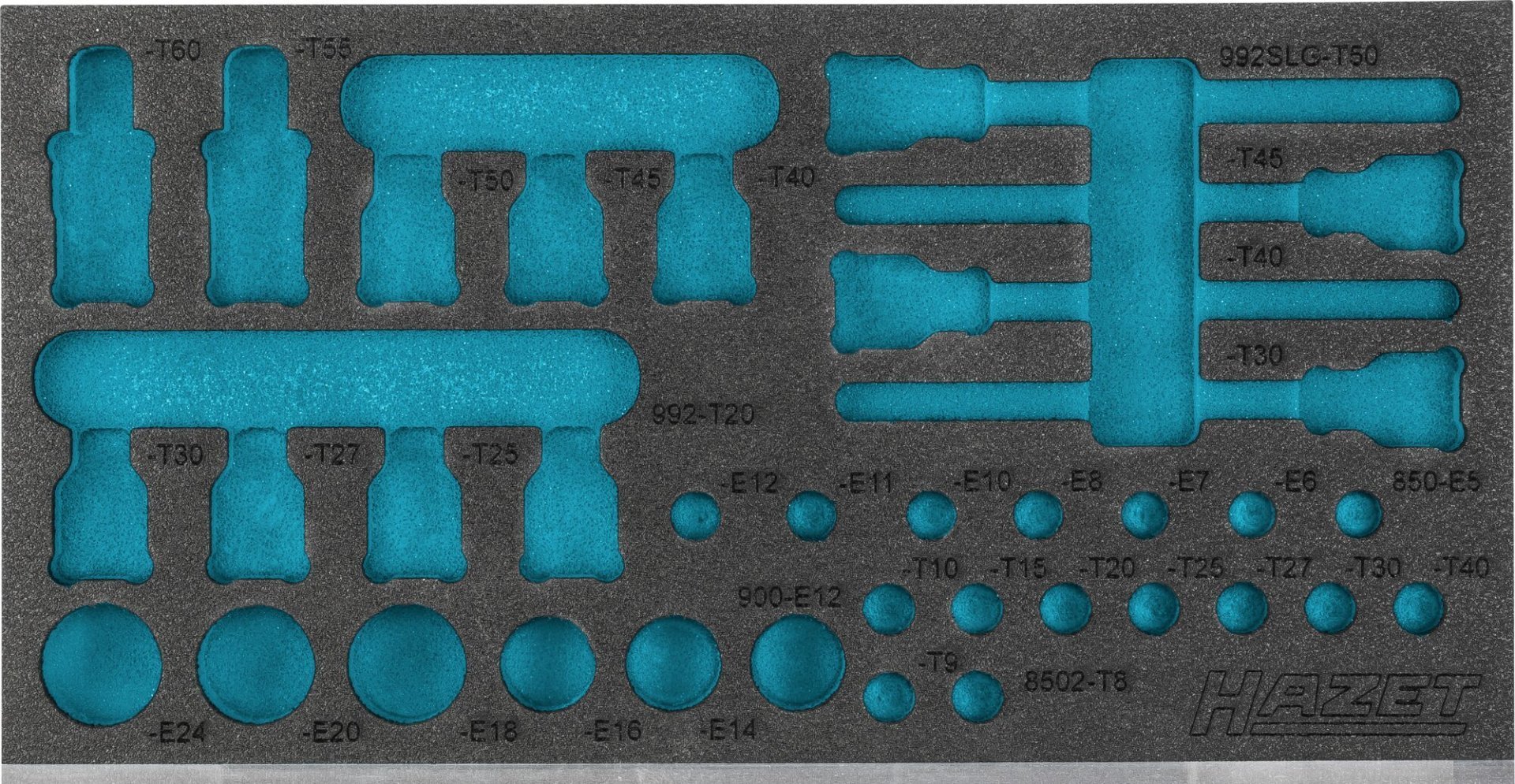 HAZET 2-Komponenten Weichschaumeinlage 163-587L ∙ L x B: 342 mm x 172 mm Produktbild img1 L