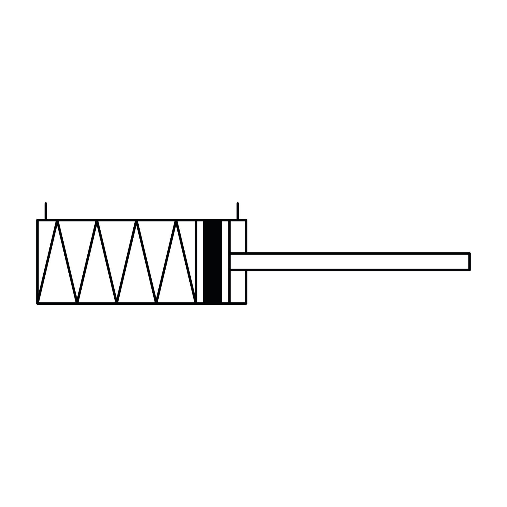 RIEGLER Kompakter Stopperzylinder, Bolzen, Magnet, Ø 32, Hub 20, UNITOP Produktbild img2 L