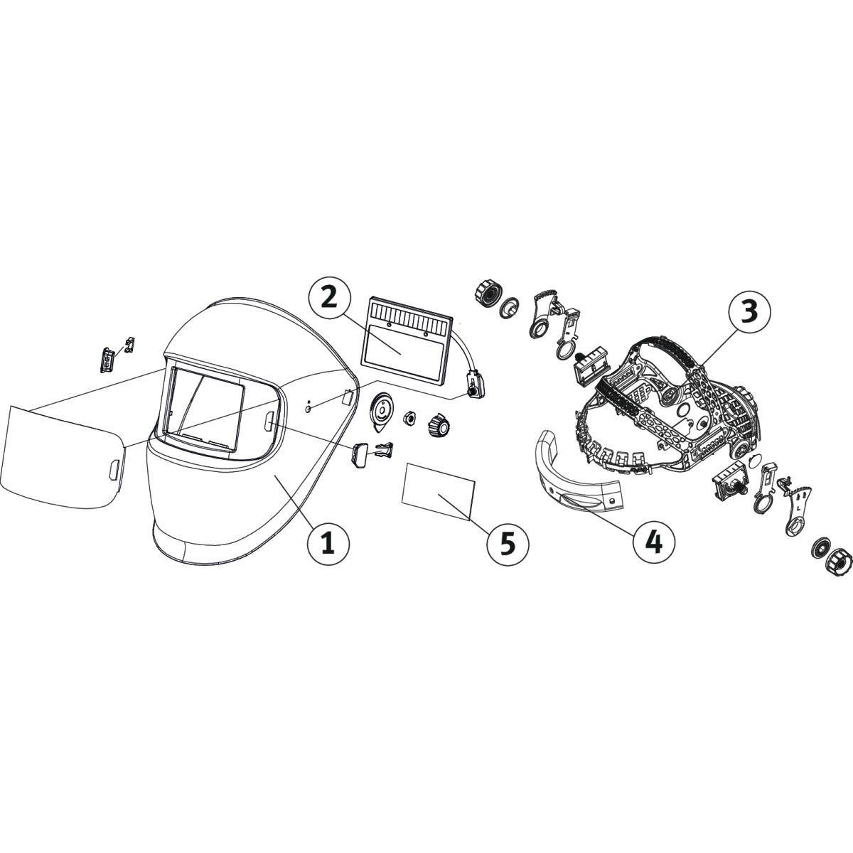 Schweisskraft Automatik-Schweißschutzhelm VarioProtect XL-W TC Produktbild img4 L