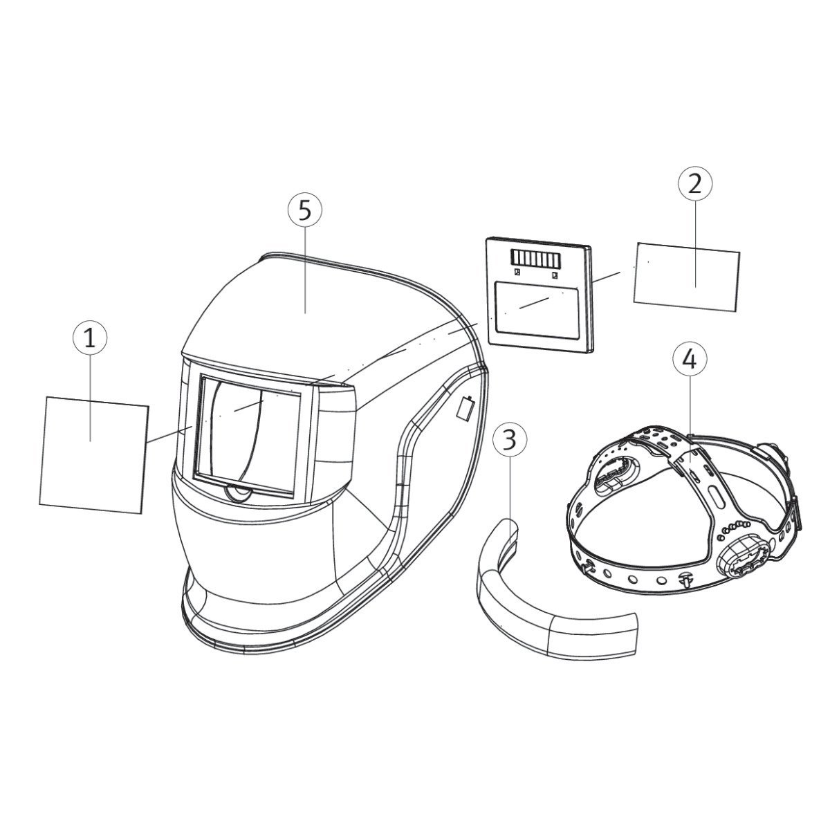 Automatik-Schweißschutzhelm Schweisskraft VarioProtect M-W Produktbild img4 L