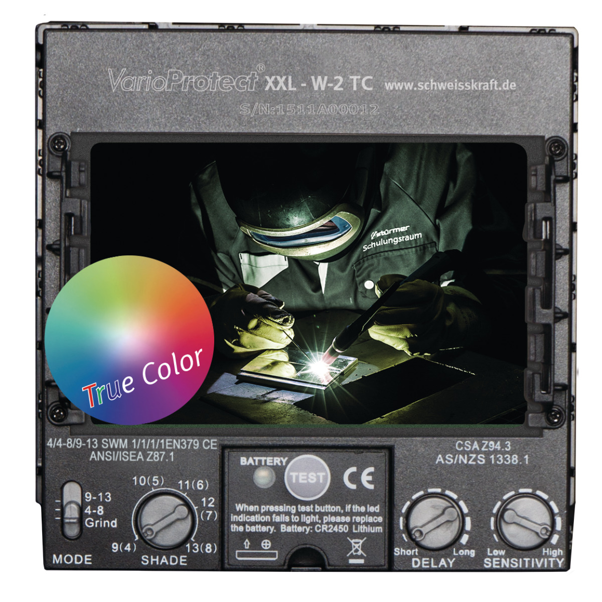 Schweisskraft Automatik-Schweißschutzhelm VarioProtect XXL-W-2 TC blue Produktbild img3 L