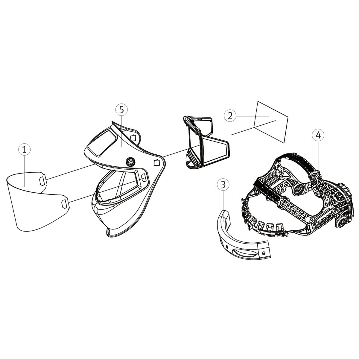 Schweisskraft Automatik-Schweißschutzhelm VarioProtect PANORAMA-W DIGITAL TC Produktbild img8 L
