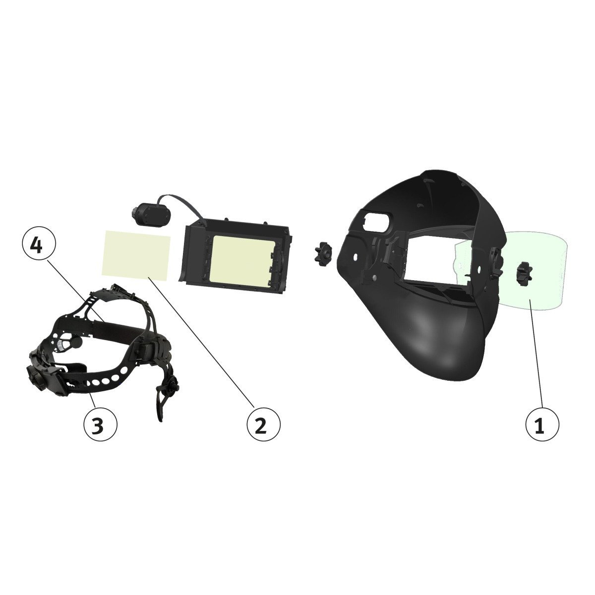 Automatik-Schweißschutzhelm Schweisskraft VarioProtect XXL-W F-TC AIR TH3 Produktbild img8 L