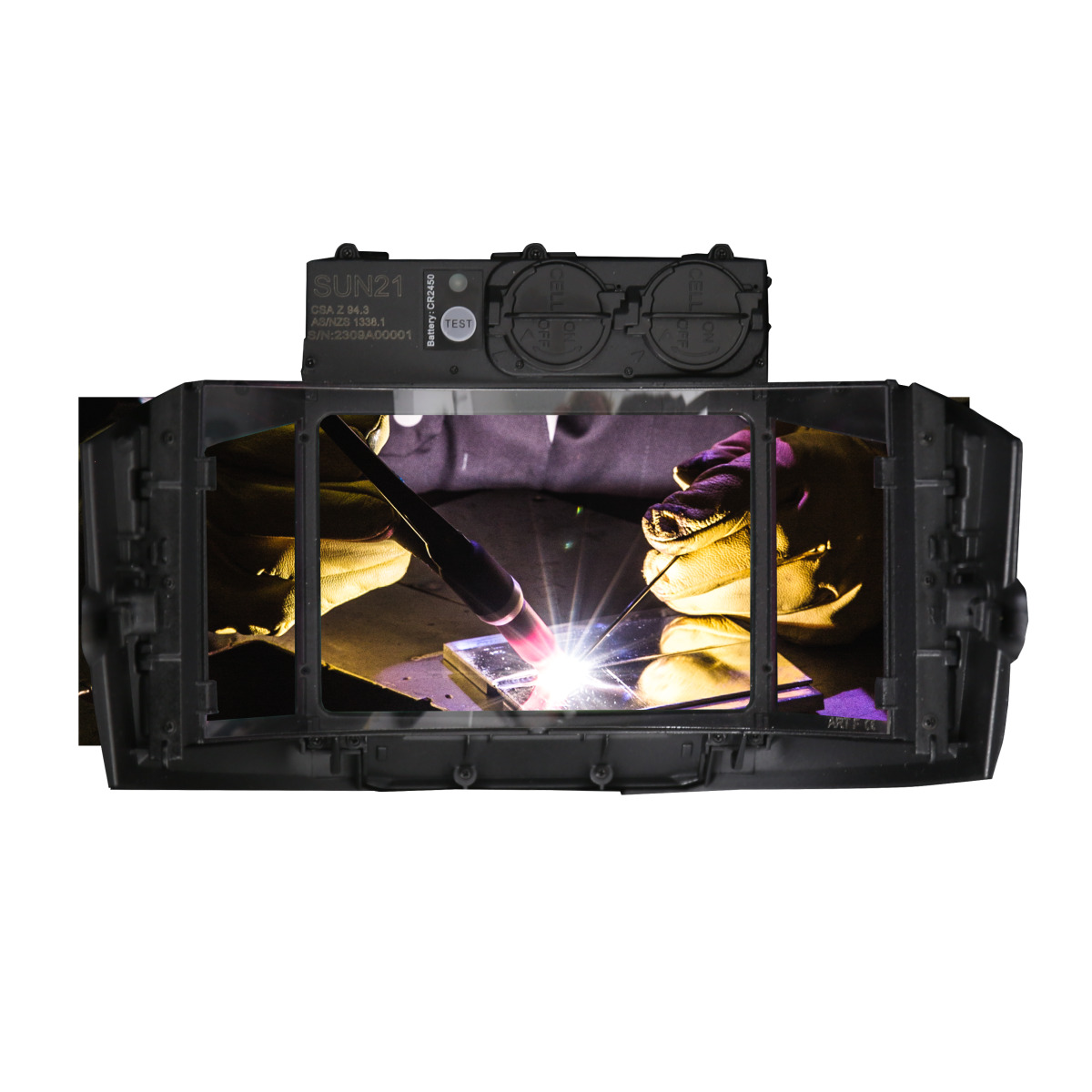 Schweisskraft Automatik-Schweißschutzhelm VarioProtect PANORAMA-W-2 TC AIR ohne FL Produktbild img2 L