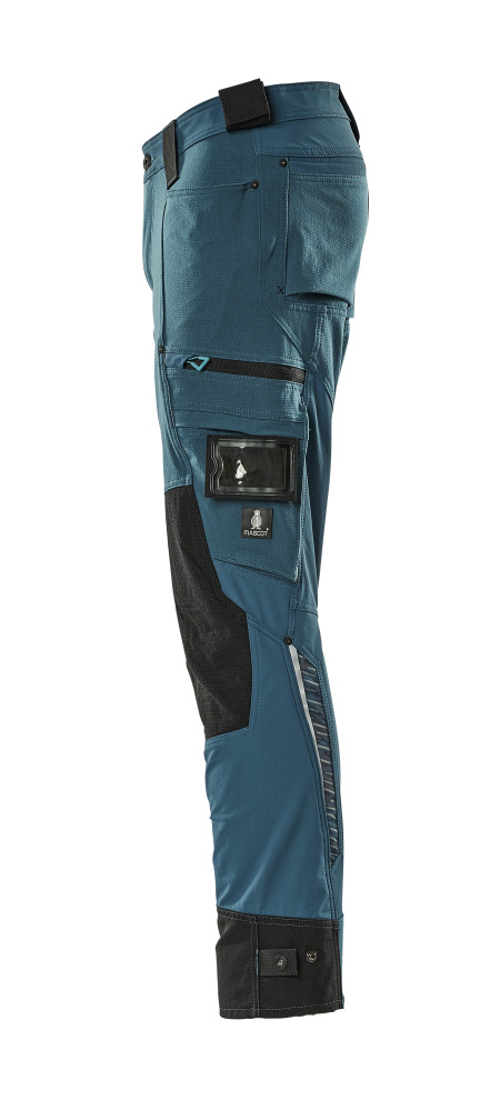 Hose mit Knietaschen aus Dyneema,Stretch Hose Größe 82C50, Dunkelpetroleum Produktbild img2 L