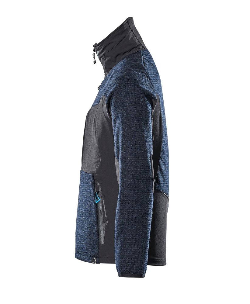 Jacke, Strick, mit Membran Strickjacke Größe 3XL, schwarzblau/schwarz Produktbild img2 L