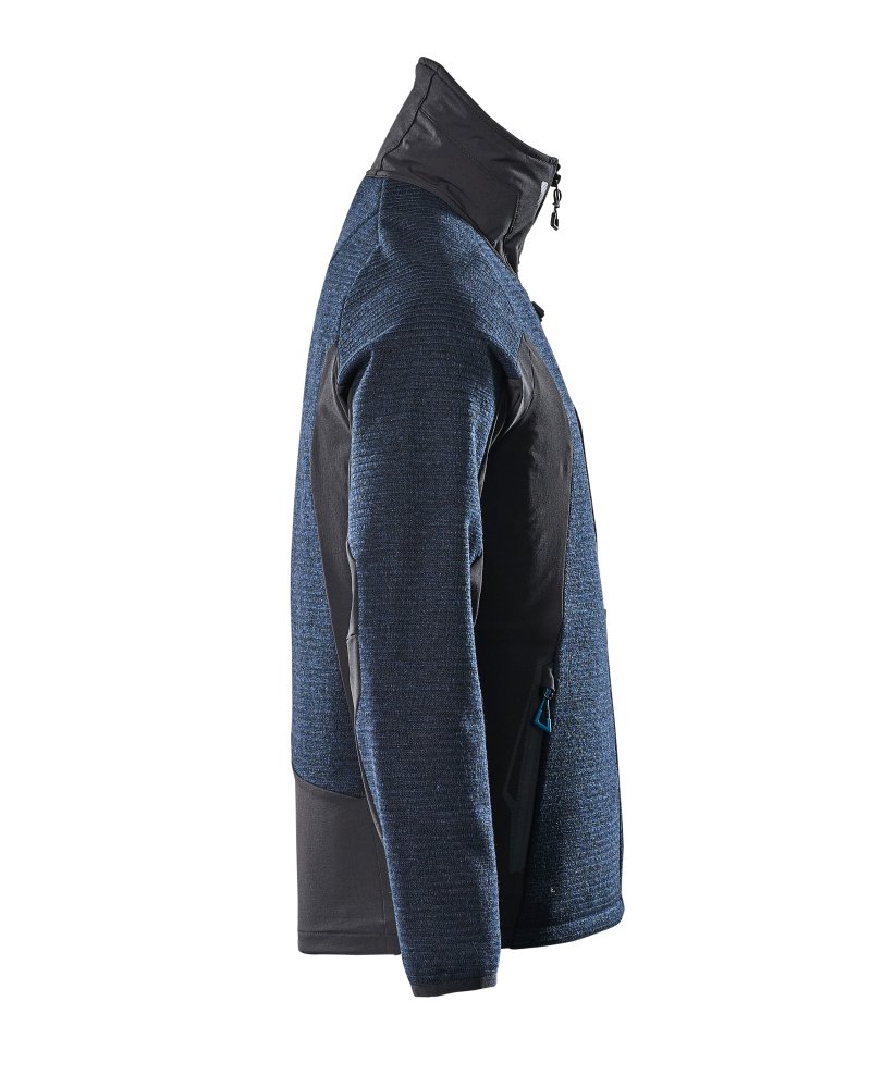 Jacke, Strick, mit Membran Strickjacke Größe 3XL, schwarzblau/schwarz Produktbild img4 L