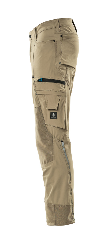 Hose mit Knietaschen, Stretch, leicht Hose Größe 76C52, hellkhaki Produktbild img2 L