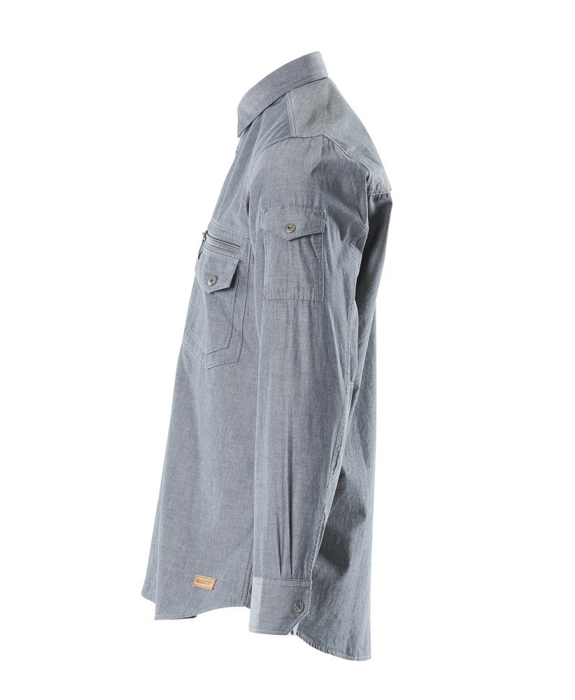 Mascot Hemd Chambray mit Netzfutter  Größe XL, gewaschener dunkler denim Produktbild img2 L