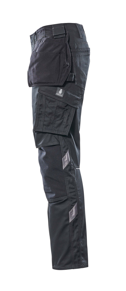 Hose mit Hängetaschen, geringes Gewicht Hose Größe 76C52, schwarz Produktbild img2 L
