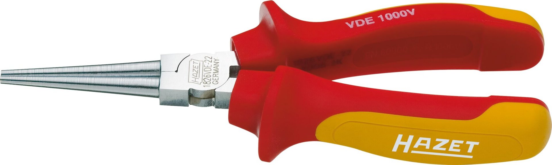 HAZET Rundzange ∙ schutzisoliert 1826VDE-22 ∙ Länge: 160 mm Produktbild img1 L