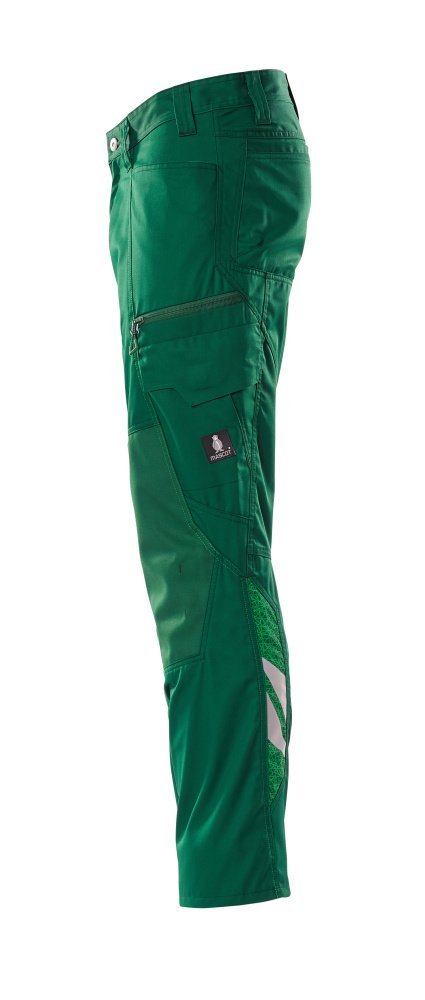 Hose mit Knietaschen, extra leicht Hose Größe 90C52, grün Produktbild img2 L