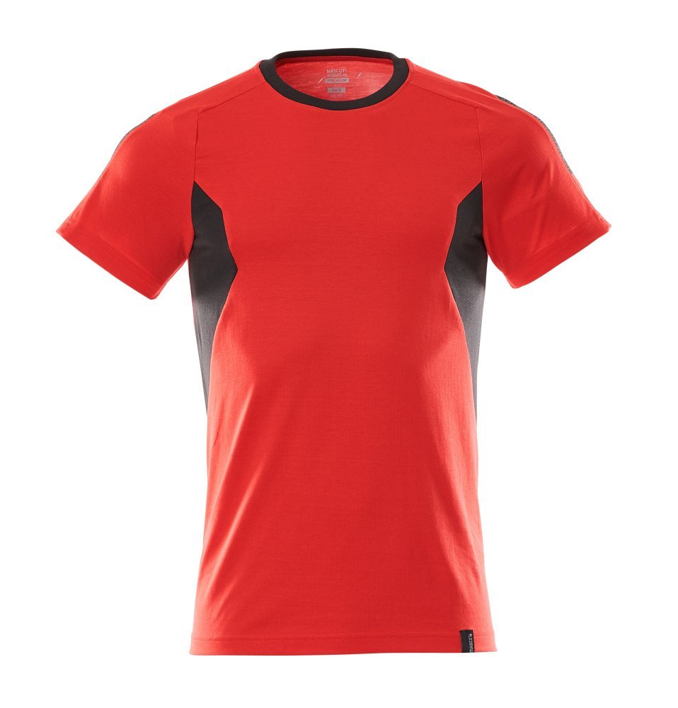 T-Shirt, moderne Passform T-shirt Größe M ONE, verkehrsrot/schwarz Produktbild img1 L