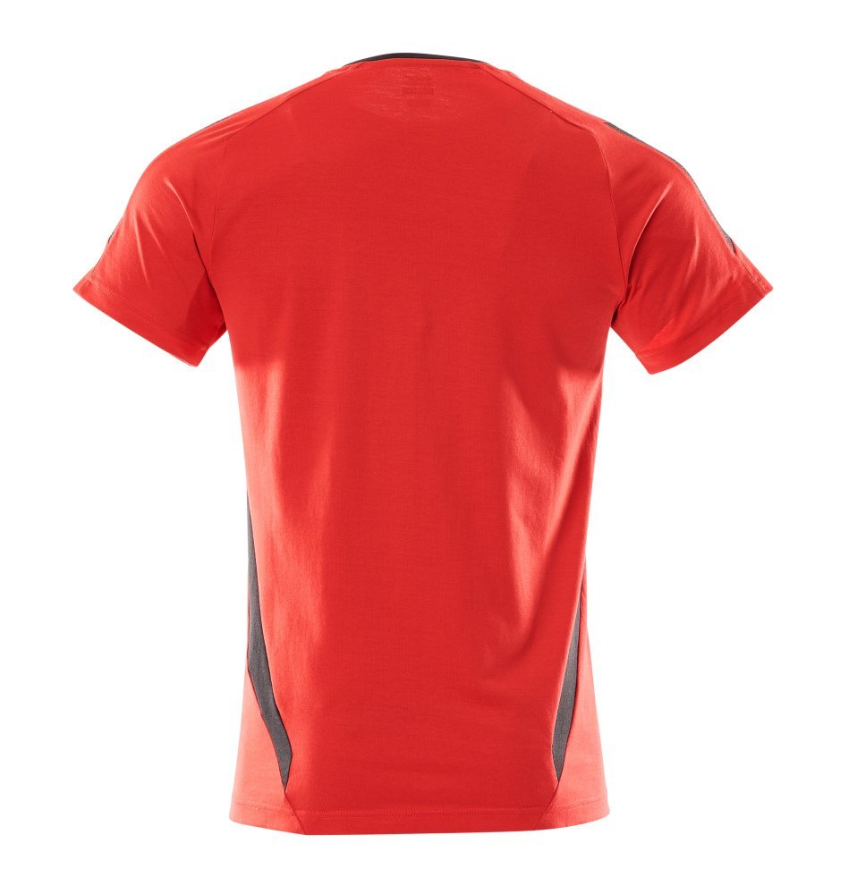 T-Shirt, moderne Passform T-shirt Größe M ONE, verkehrsrot/schwarz Produktbild img3 L