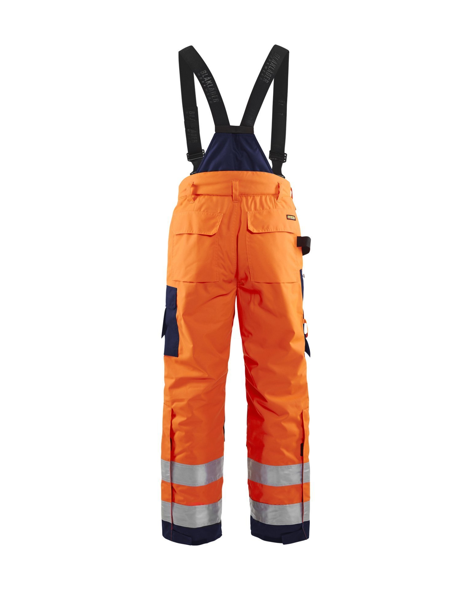High Vis Winter Latzhose High Vis Orange/Marineblau C114 Produktbild img2 L