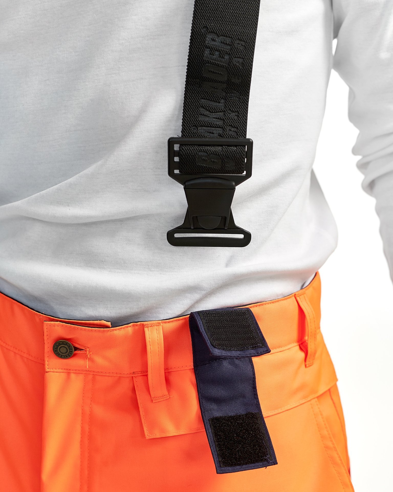 High Vis Winter Latzhose High Vis Orange/Marineblau C114 Produktbild img3 L