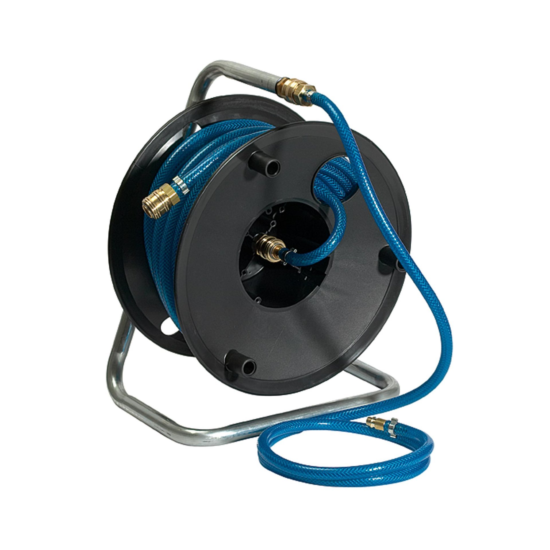 RIEGLER Druckluft-Schlauchtrommel, 20 m PVC-Schl. ø 15x9, Kupplung NW 7,2 Produktbild img1 L