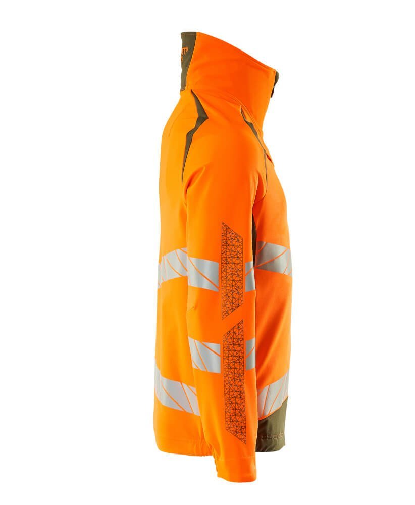 Jacke, ULTIMATE STRETCH Arbeitsjacke Größe L, hi-vis orange/moosgrün Produktbild img4 L