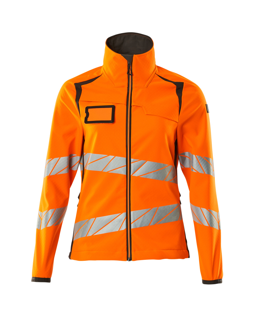 Soft Shell Jacke, Damenpassform Soft Shell Jacke Größe 5XL, hi-vis orange/dunkelanthrazit Produktbild img1 L
