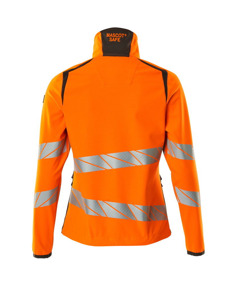 Soft Shell Jacke, Damenpassform Soft Shell Jacke Größe 5XL, hi-vis orange/dunkelanthrazit Produktbild img3 L