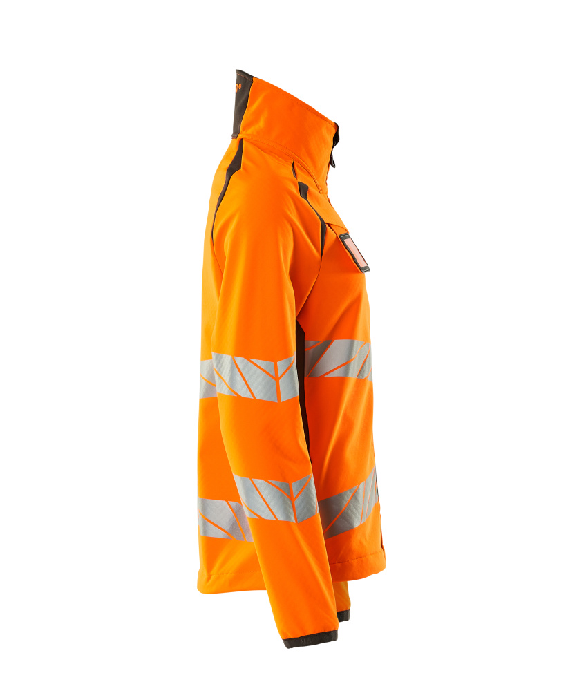 Soft Shell Jacke, Damenpassform Soft Shell Jacke Größe 5XL, hi-vis orange/dunkelanthrazit Produktbild img4 L