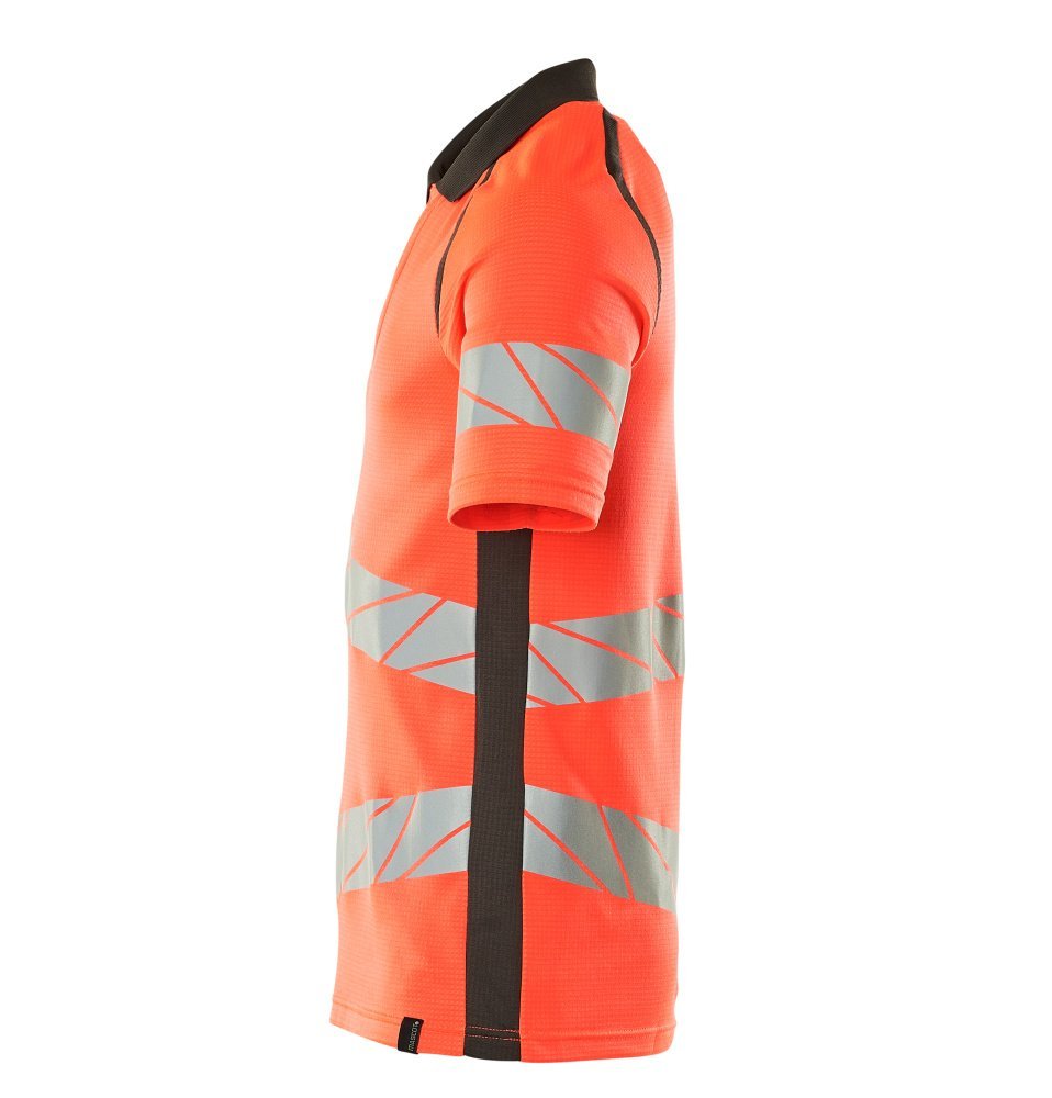 Polo-Shirt, moderne Passform Polo-shirt Größe 3XLONE, hi-vis rot/dunkelanthrazit Produktbild img2 L