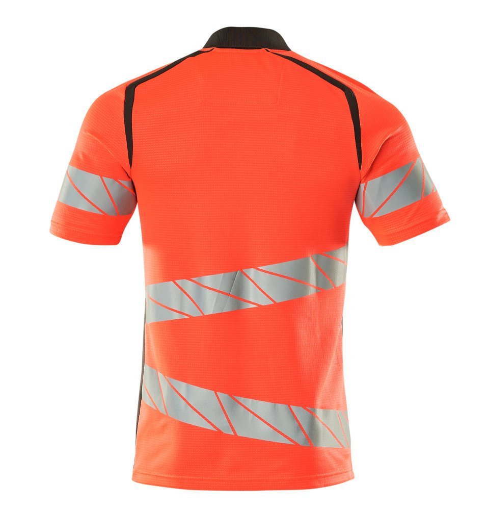 Polo-Shirt, moderne Passform Polo-shirt Größe 3XLONE, hi-vis rot/dunkelanthrazit Produktbild img3 L