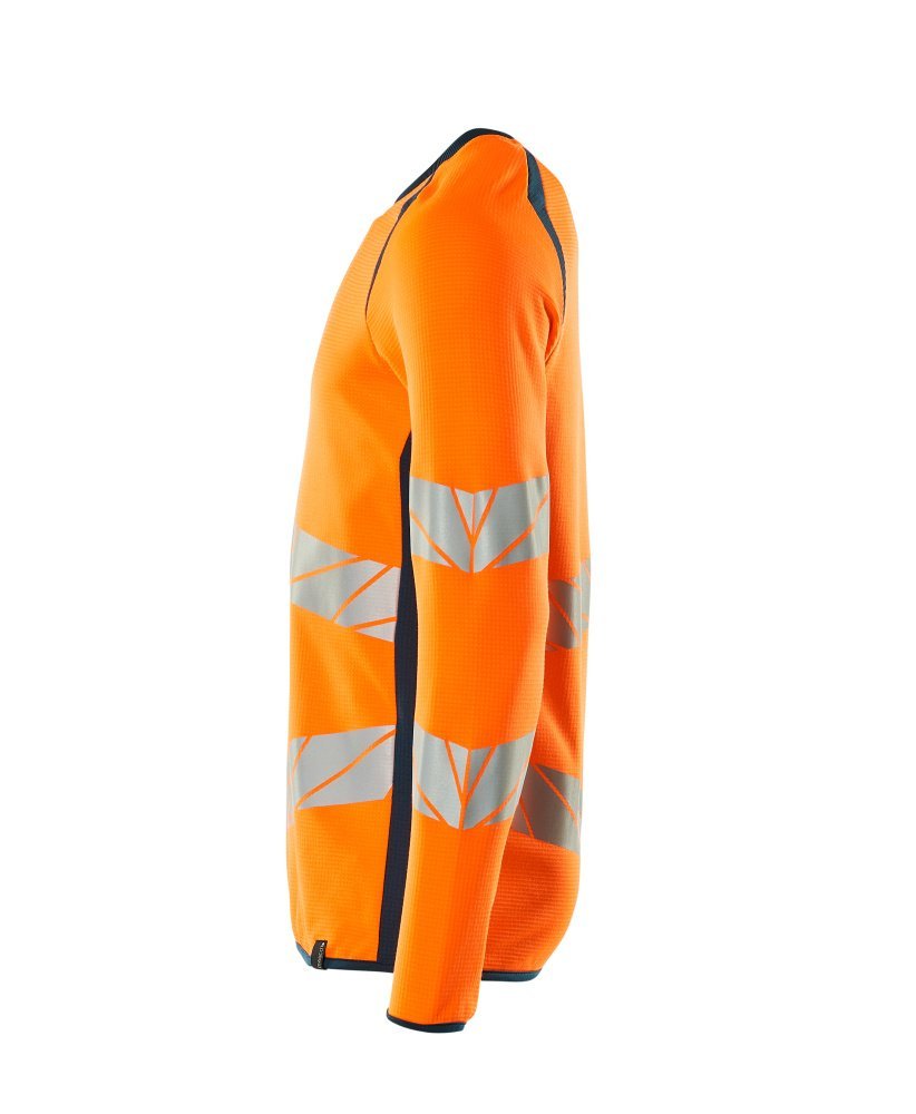 Sweatshirt, moderne Passform Sweatshirt Größe 5XLONE, hi-vis orange/dunkelpetroleum Produktbild img2 L