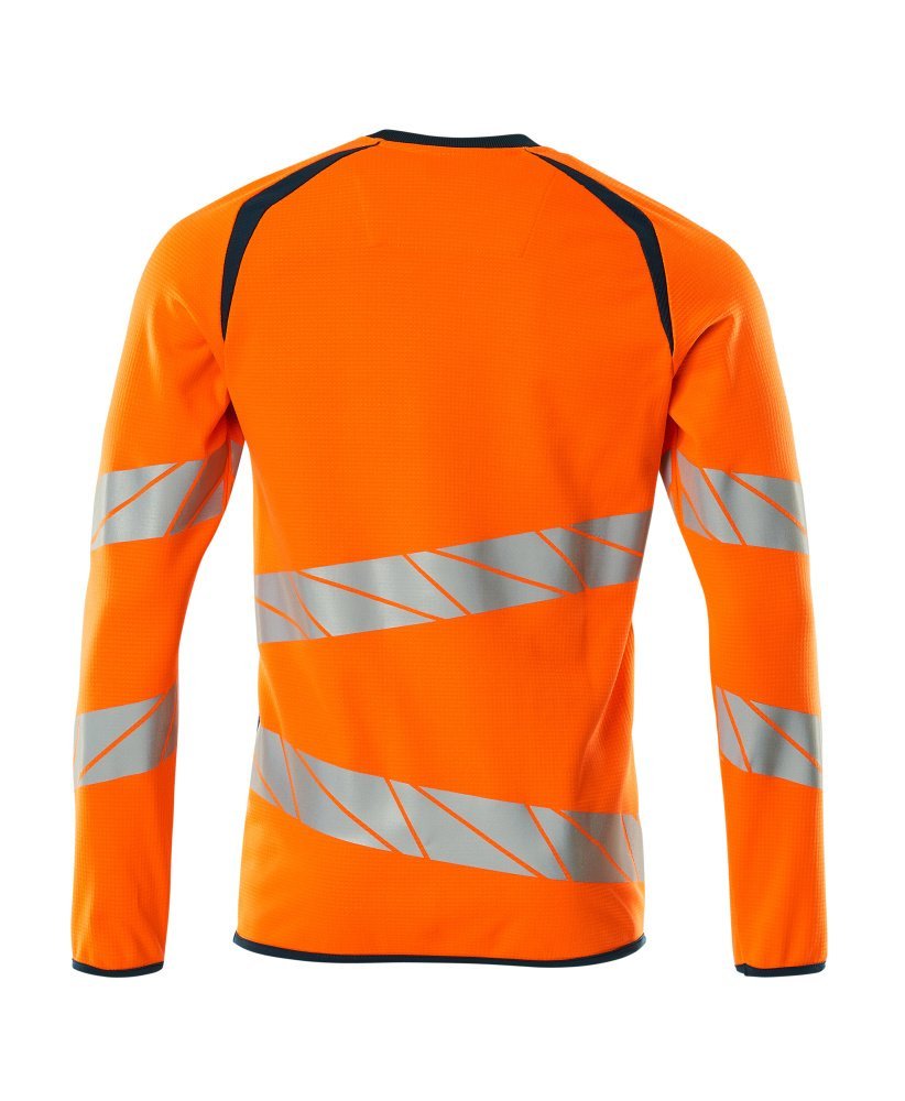 Sweatshirt, moderne Passform Sweatshirt Größe 5XLONE, hi-vis orange/dunkelpetroleum Produktbild img3 L