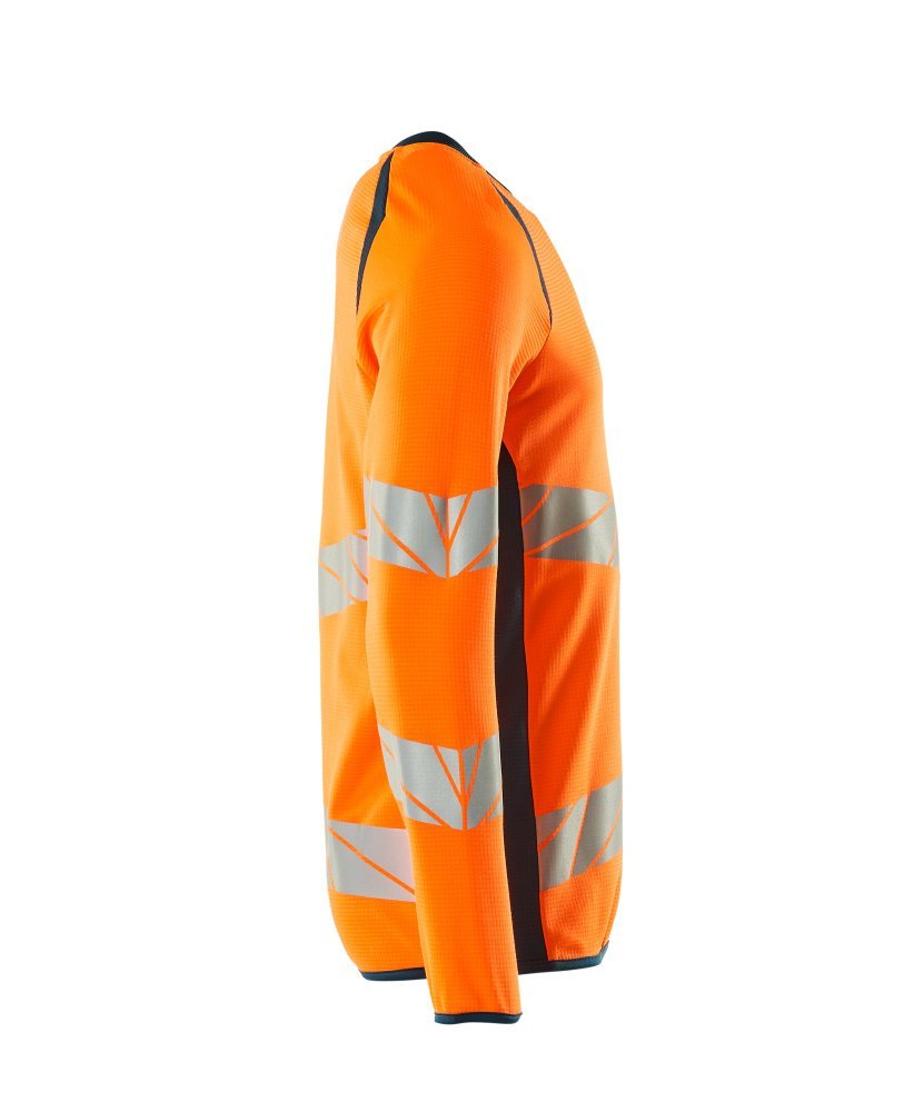 Sweatshirt, moderne Passform Sweatshirt Größe 5XLONE, hi-vis orange/dunkelpetroleum Produktbild img4 L