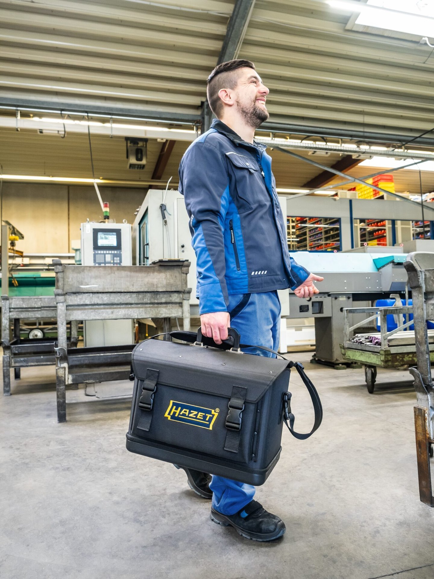HAZET Werkzeugtasche ∙ groß ∙ leer 191T-2L ∙ L x B x H: 470 mm x 310 mm x 300 mm Produktbild img6 L