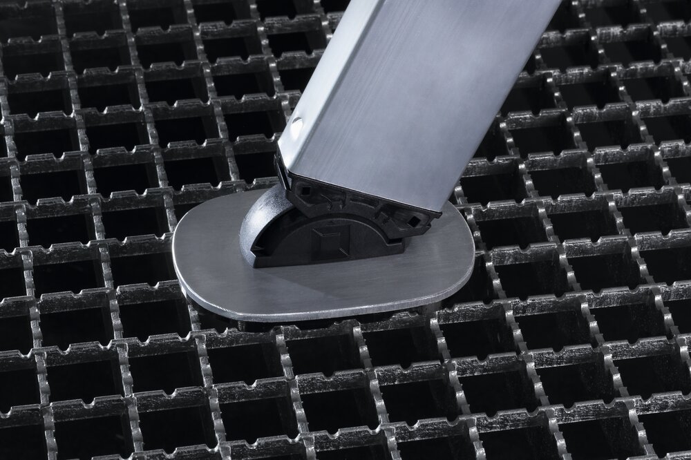 nivello®-Fußplatte für Gitterroste 126x89 mm Produktbild img2 L