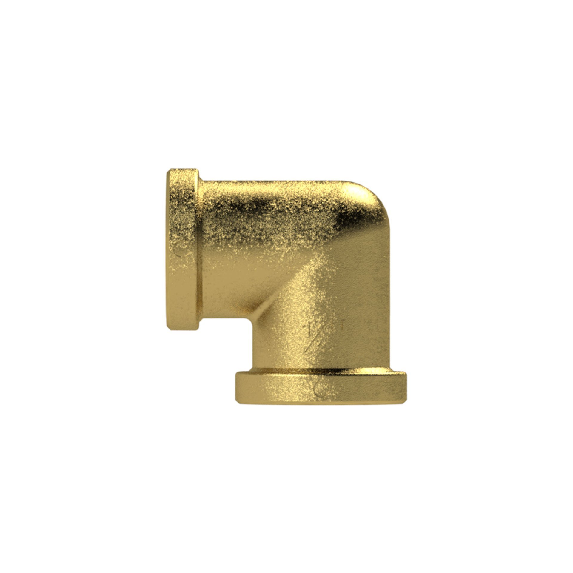 RIEGLER Winkelstück, 90°, innen/innen, G 1, Druck 16 bar, Messing blank Produktbild img5 L